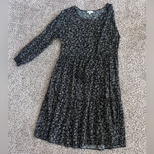 Black and White Patterned Dress